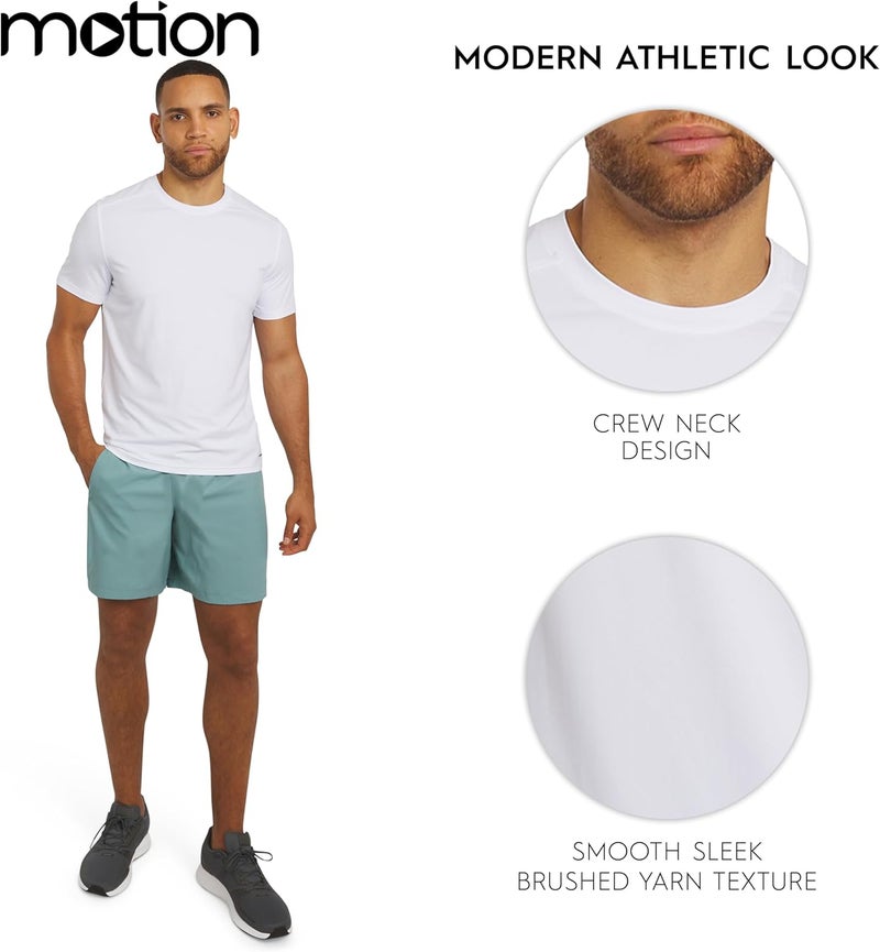 MOTION Men's Slim Fit Tee Active Performance and Everyday Super Soft Stretchable T-Shirt (S-XL) - Image 5